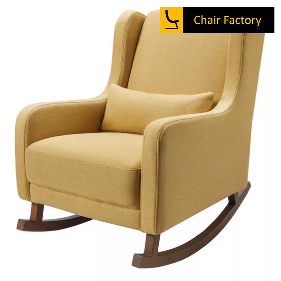 Yarki Pastel Yellow Rocking Chair
