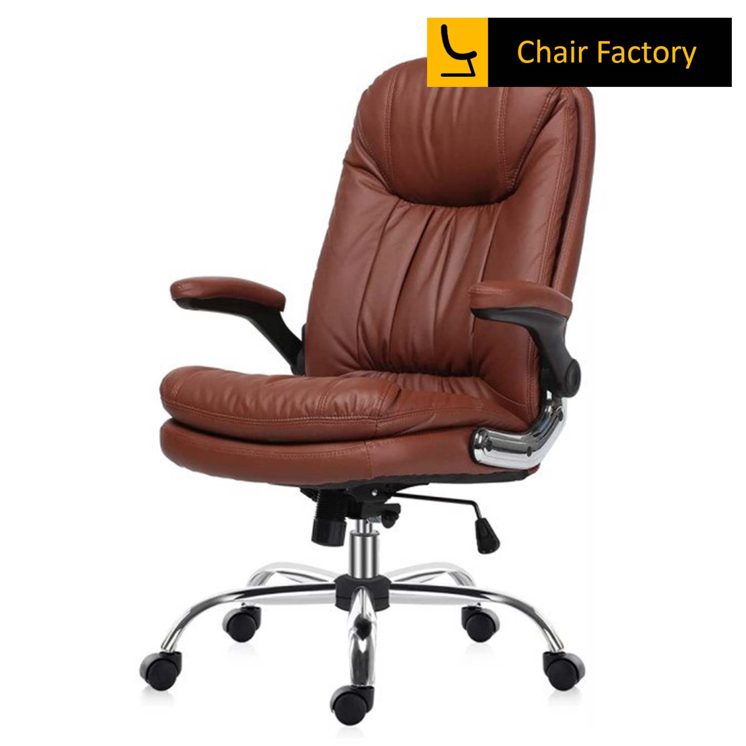 Vagos brown High Back Leather Chair 