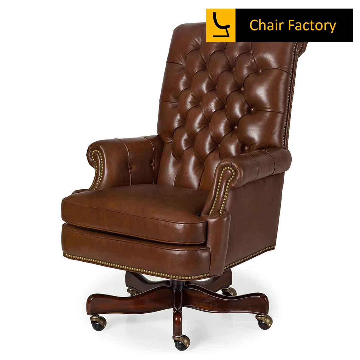 Truman 100% Genuine Leather Chair