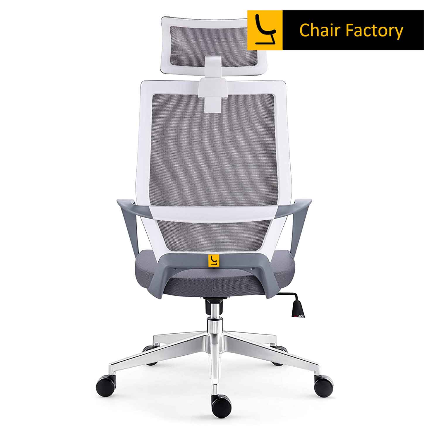 Focus White High Back Ergonomic Office Chair 
