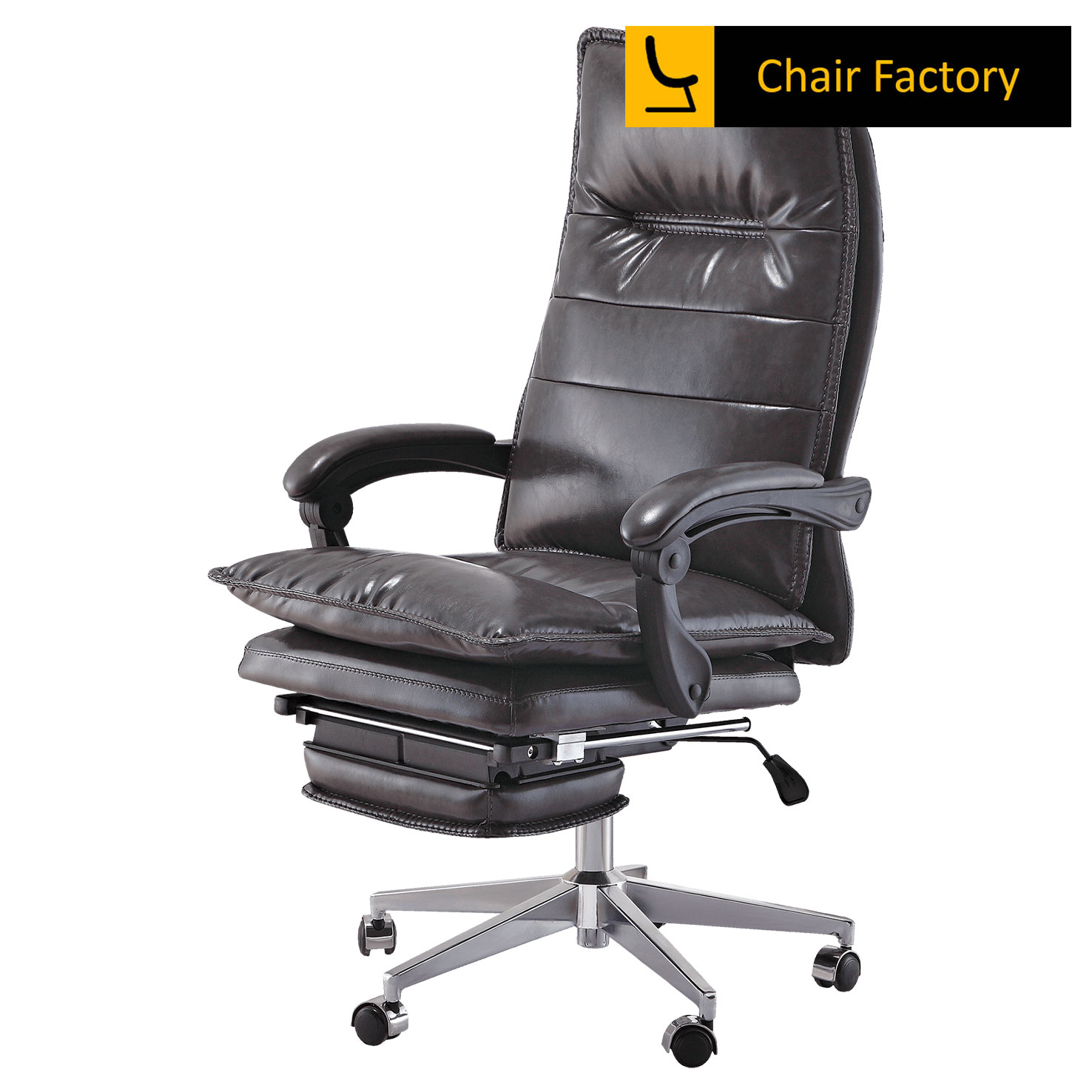 Eclipse 100% Genuine Leather Chair With Footrest
