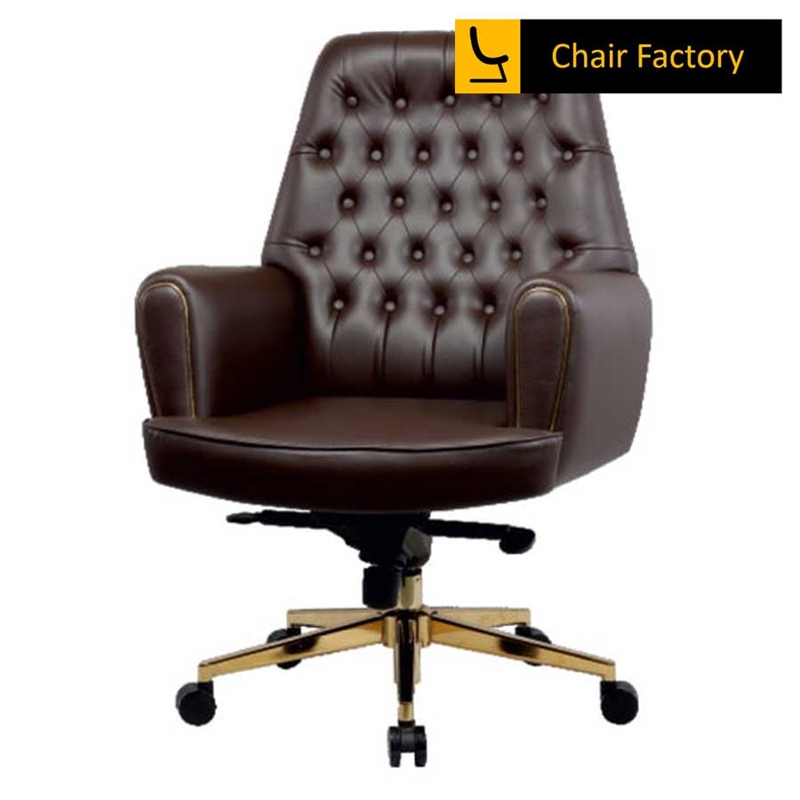 Citadel Vintage Mid Back Leather Chair