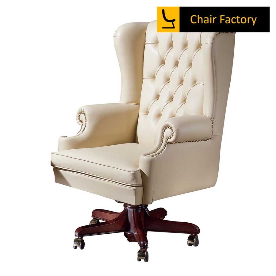 Ashcroft 100% Genuine Leather Chair