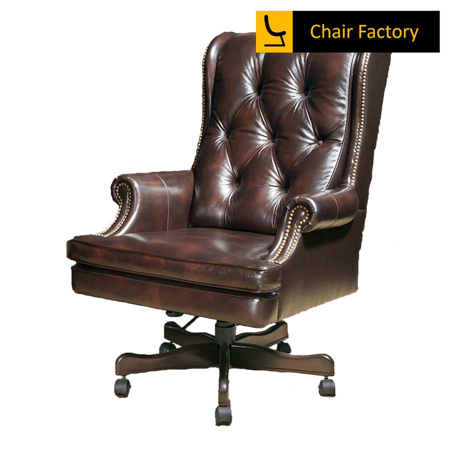 Greece 100% Genuine Leather Chair