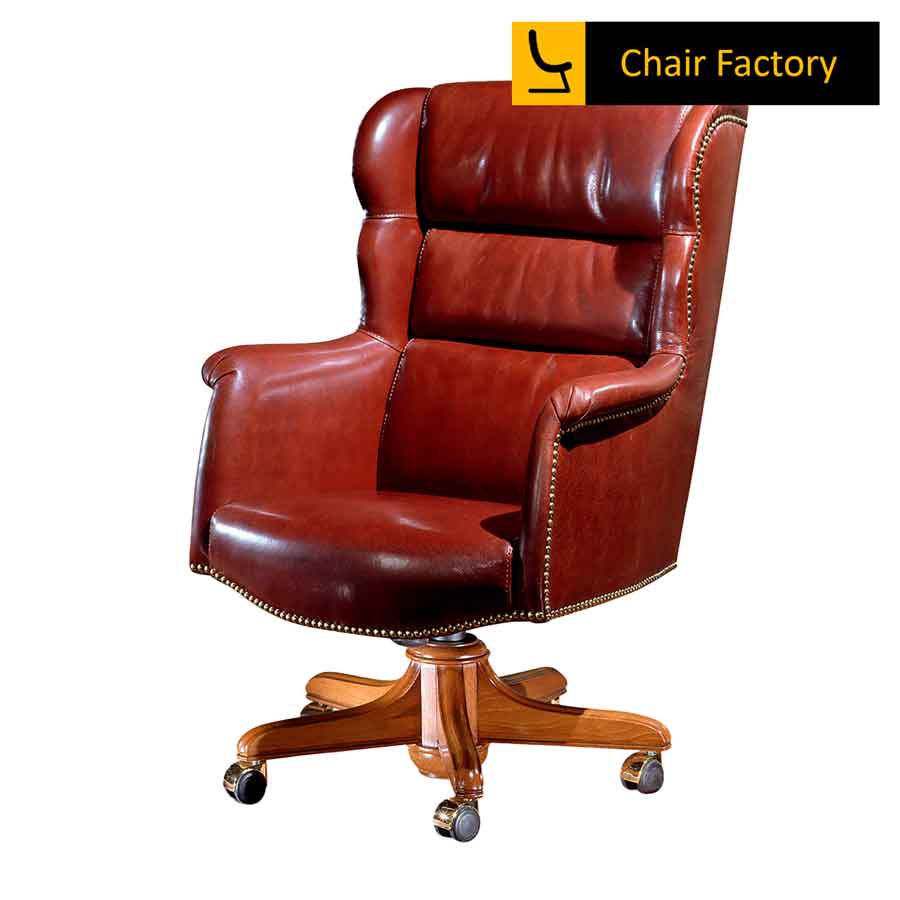 Blanchard 100% Genuine Leather Chair