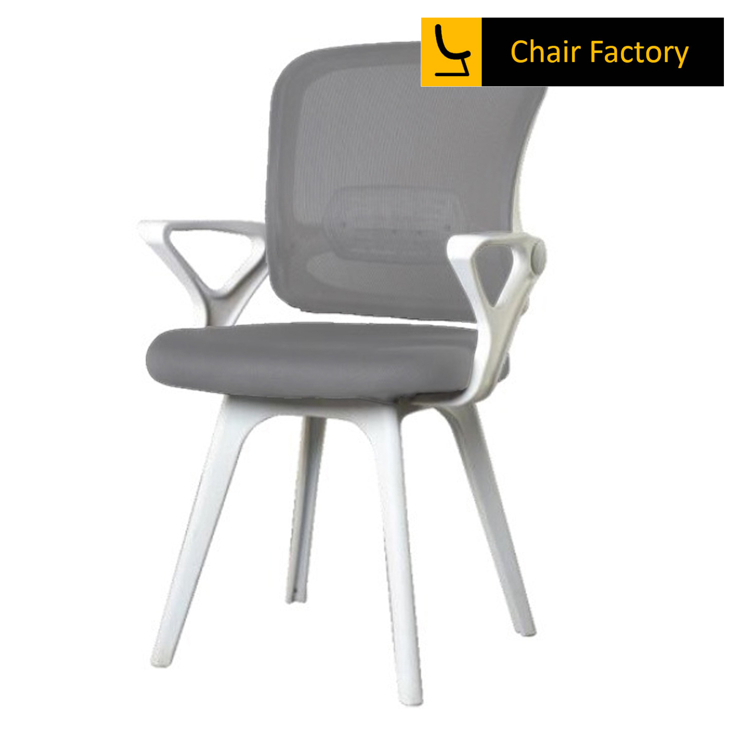 Euroton white visitor office chair
