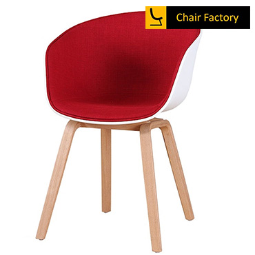 CORINA WITH RED CUSHION CAFE CHAIR