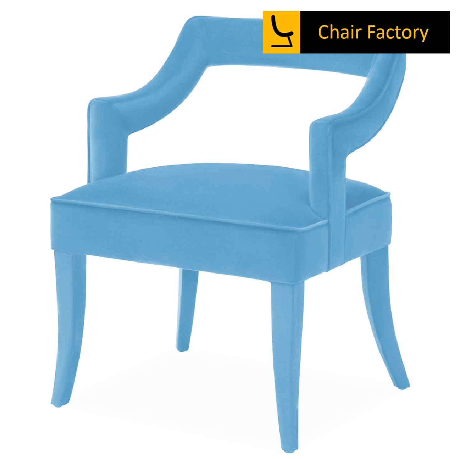 fuyuki light blue dining chair 