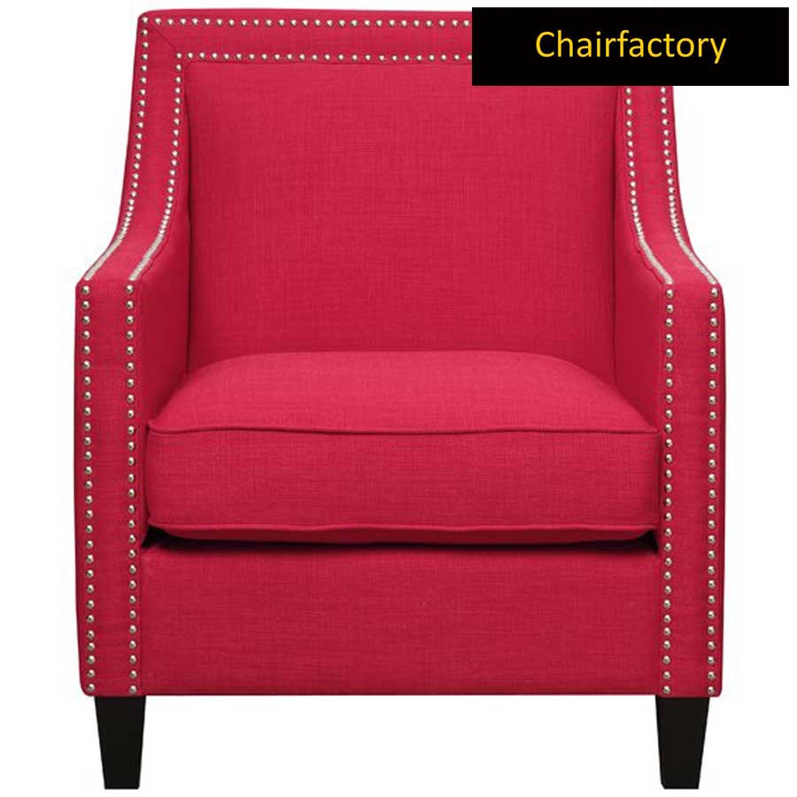 Heather Red Accent Chair