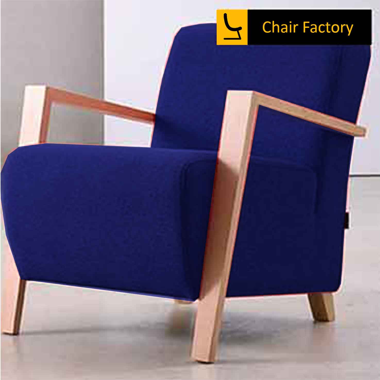 Deneb Blue Accent Chair With Arms