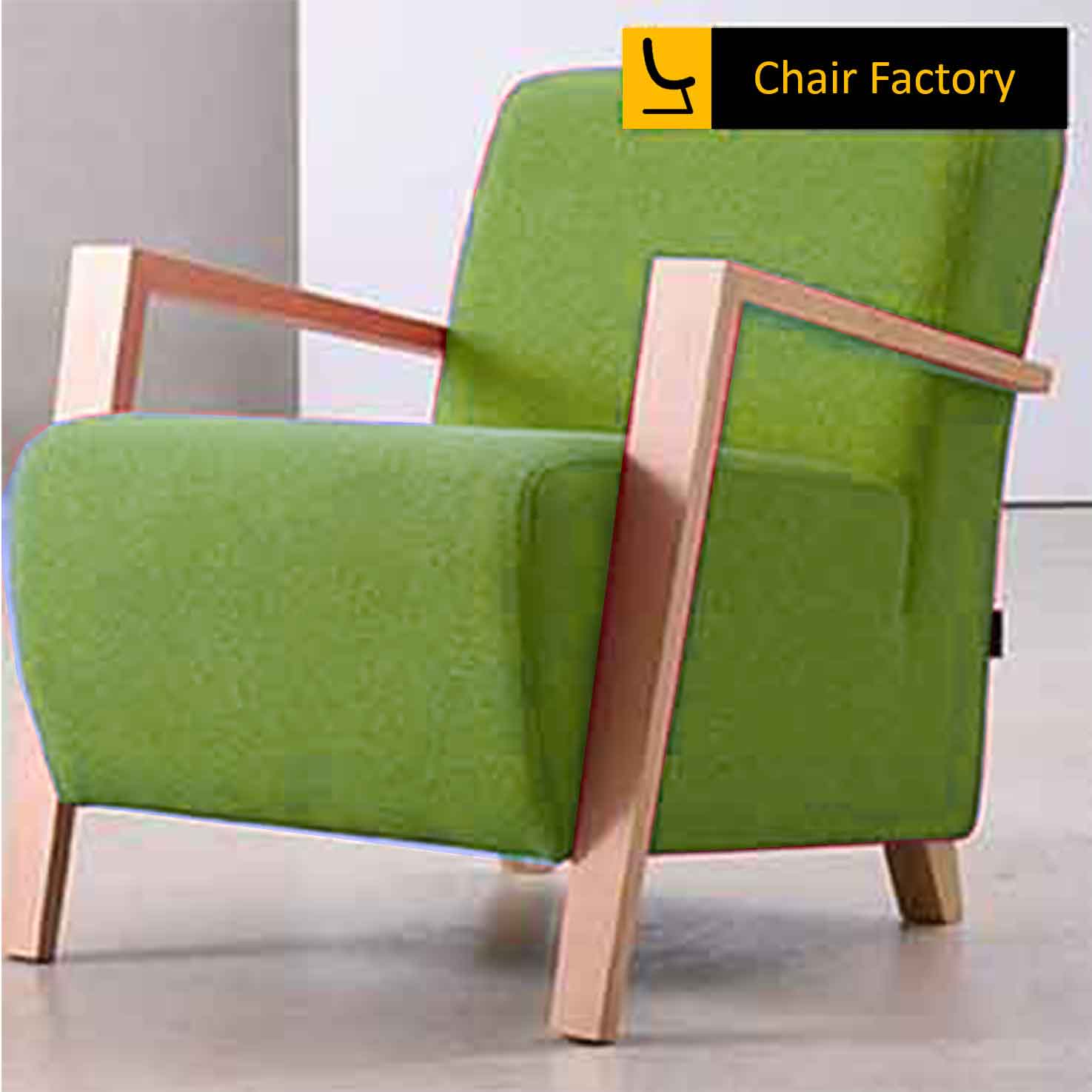 Deneb Green Accent Chair With Arms