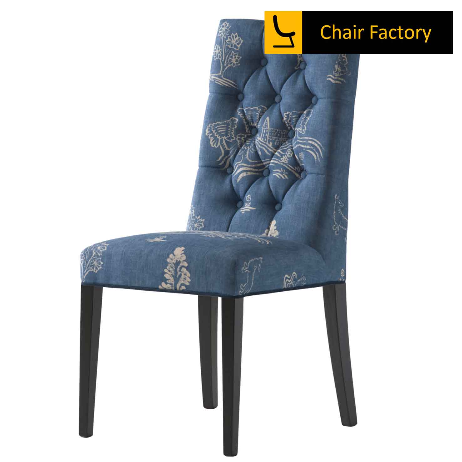 pelsa flora blue dining chair