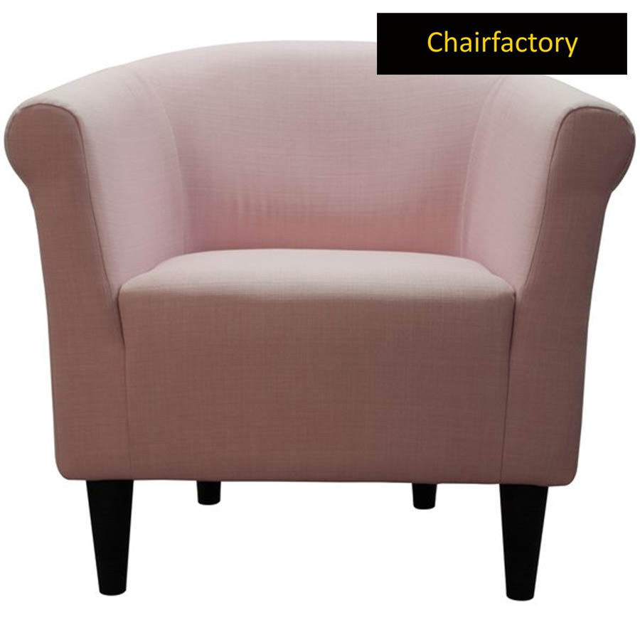 Tuchico Pink Velvet Accent Chair