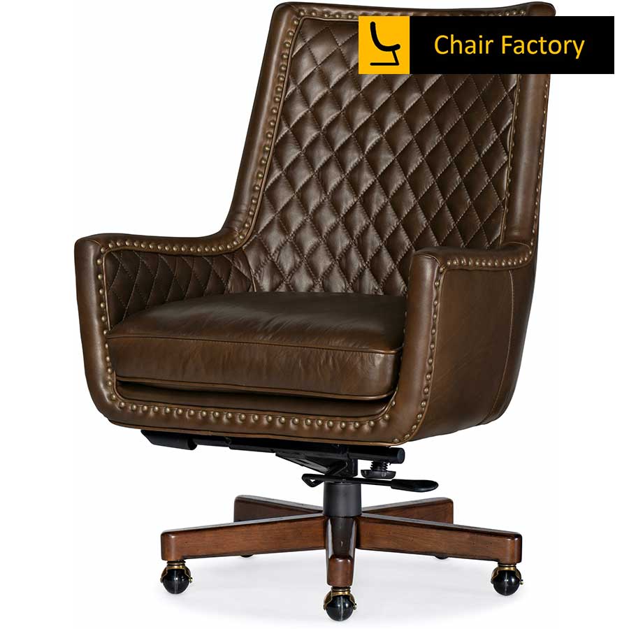 Weilhem Designer High back 100% genuine leather chair 