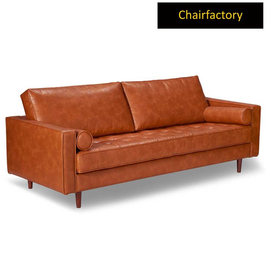 Brown Clive Leather Sofa | Chair Factory