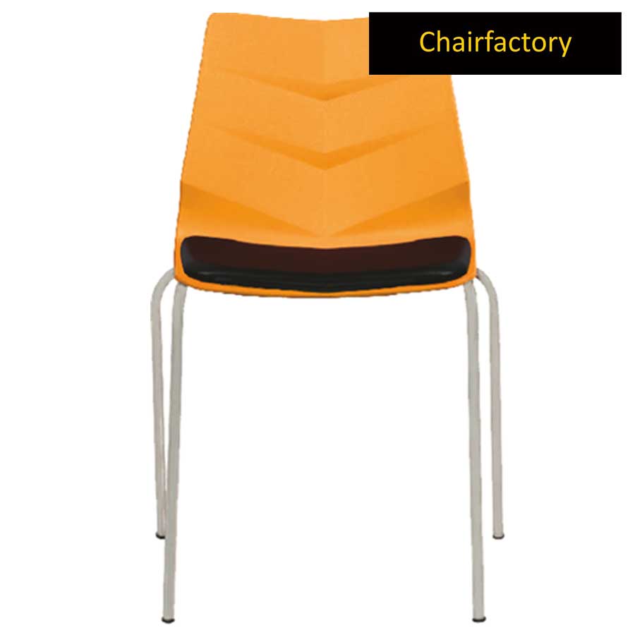 Preston Cafe Chair With Cushion And Chrome Legs