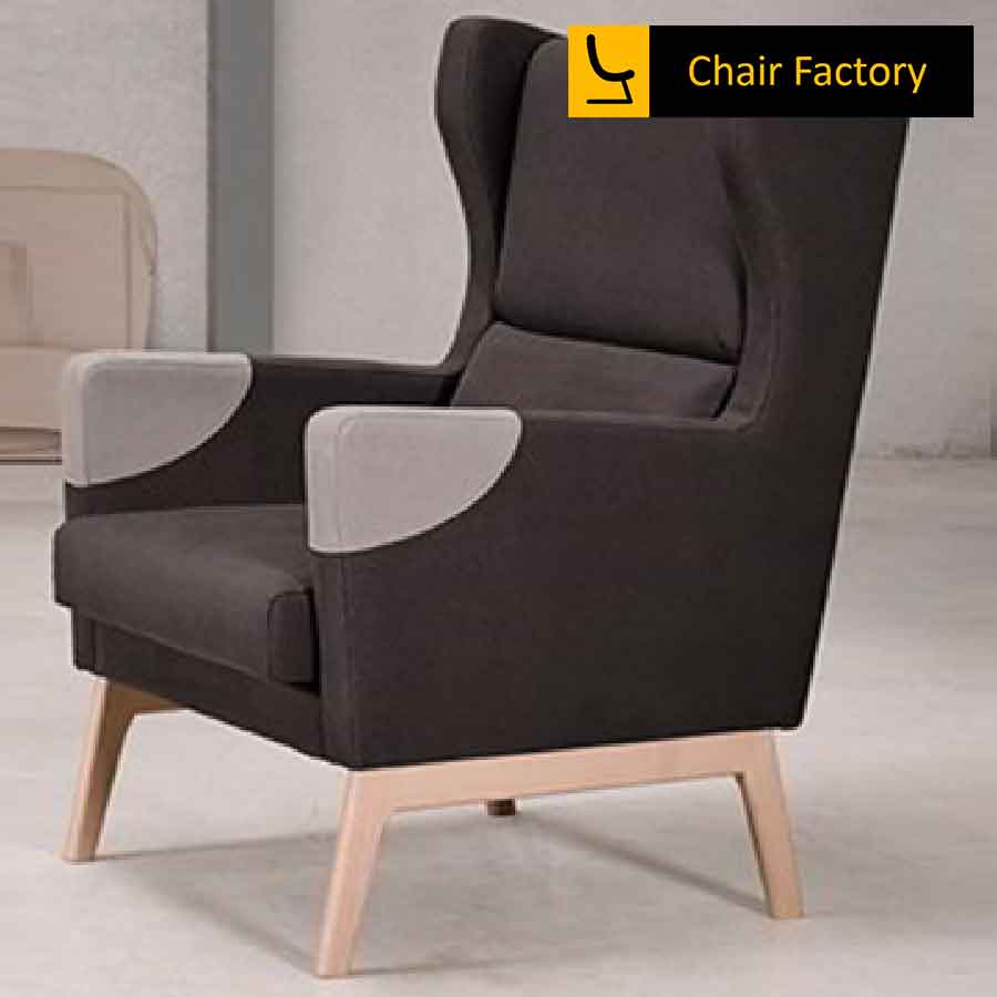 Watkins Black Accent Chair With Handsupport
